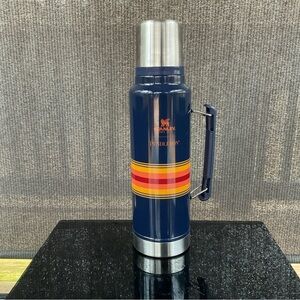 Stanley Pendleton Navy Thermos with Stripes